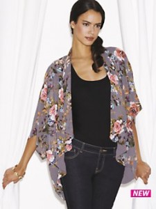 Very - Love Label Floral Kimono